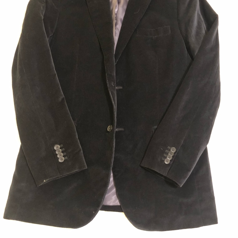 Banana republic velvet sports coat, black, EUC - Picture 12 of 13
